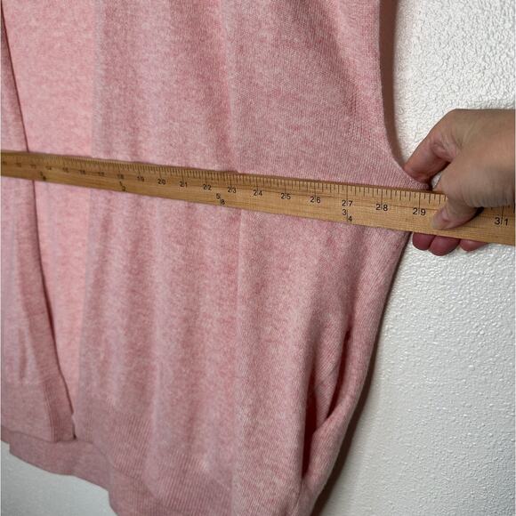 NWT Sablyn Peony Pink Rooney Shawl 100% Cashmere Open Front Sweater Vest S - Picture 12 of 12